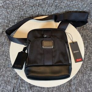 Tumi Barksdale Crossbody Bag Purse Black
